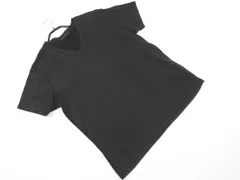 DESIGNWORKS デザインワークス アバハウス 綿麻 Vネック 半袖 カットソー sizeL/黒 ■◆ メンズのサムネイル