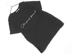 Avan Lily アヴァンリリィ プリント Ｖネック 半袖 Tシャツ sizeF/黒 ■◆ レディースのサムネイル