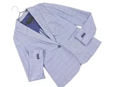 BANANA REPUBLIC バナナリパブリック チェック テーラード ジャケット size0/紺ｘ白 ■◇ レディースのサムネイル