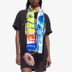 デシグアル Desigual 長方形スカーフ フラール（カリビアンビーチ）のサムネイル