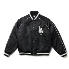 NEW ERA ナイロンバーシティージャケット ロサンゼルス・ドジャース ブラック XL ニューエラ MLB スタジャン 14682672 タグ付きのサムネイル