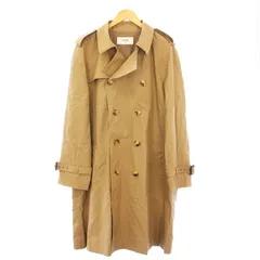 セリーヌ CELINE フィービー期 トレンチコート ダブル ロング アウター 裏地トリオンフ柄 54 ベージュ 2M037085I /KHのサムネイル