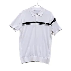 FILA フィラ メンズ スポーティー オーバーサイズ 半袖ニット 100 最新商品 白 72554のサムネイル