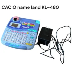 カシオ ネームランド プリンシェ KL-480 CASIO NAME LAND ラベルプリンター ラベルライター テプラ　キャラクター レトロ 家電 事務 店舗 用品 文房具 テープ シール 光シールワープロ 印刷 動作確認 ACアダプターのサムネイル