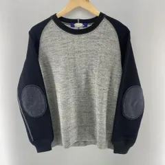 【中古】JUNYA WATANABE MAN 16AW 素材切替 ラグランニット グレー×ブラック size S ※穴あり　ジュンヤワタナベマン[24]のサムネイル
