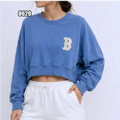XL MLB ボストン レッドソックス ロゴ クロップド スウェットのサムネイル