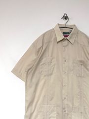 80s90s ディアコード メキシコ リネン キューバシャツ デッドストック 80s90s ディアコード メキシコ リネン キューバシャツ デッドストック