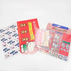 キティ レトロ ノート メモ帳 レターセット  ミニカード　4点セットのサムネイル