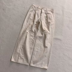極美品】エトロ 高級 麻綿パンツ 50 クリーニング済 ベージュ 24h発送 