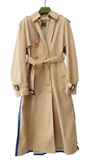 グッチ GUCCI スカーフ プリーツ ロング トレンチ コート 735158 Z8BFA 1037 36 ピンクベージュ ブランド古着ベクトル 中古☆AA★■250908のサムネイル