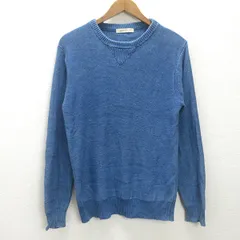 K■ジャーナルスタンダード/JOURNAL STANDARD インディゴ染め コットンニットセーター【M】MENS■66【中古】のサムネイル