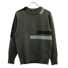 JIL SANDER ジルサンダー 16AW ブロックカラーニットセーター JSMI751052 オーリブグリーン 48のサムネイル