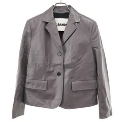 JIL SANDER ジルサンダー 26SS JACKET 83 LH シングルレザーテーラードジャケット J02BN0241 J07229 グレー 34のサムネイル