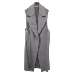 CELINE by Phoebe Philo セリーヌ フィービーファイロ ノースリーブサイドオープンウールコート 28R687153 グレー 36のサムネイル