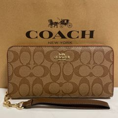 COACH コーチ 長財布 スヌーピー コラボ シグネチャー ブラウン - メルカリ