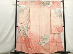 振袖 正絹 花柄 刺繍 暈し セミアンティーク RT4 - メルカリ