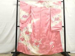 振袖 正絹 花柄 刺繍 暈し セミアンティーク RT4 - メルカリ