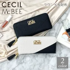 CECIL Mc BEE 型押切替 ラウンドファスナー長財布のサムネイル