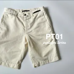 PT01 / コットンリネン ノープリーツ ショーツのサムネイル
