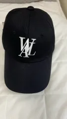 WOOALONG シグネチャー ロゴ ベースボールキャップ - ブラックのサムネイル