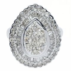 K18YG ダイヤ2.50ct バレリーナリング - メルカリ