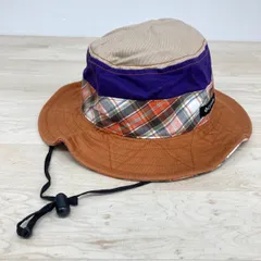美品 Columbia/コロンビア バケットハット/帽子 S/M UNISEX マルチカラー チェック柄 ブラウン/パープル CU9110-821[OK04083]のサムネイル