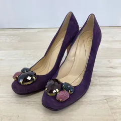 美品 ケイトスペード パンプス パープル スエード ビジュー 6W (23cm相当) kate spade NEW YORK[ON00580]のサムネイル