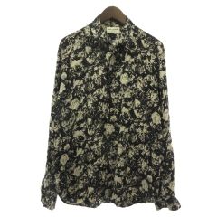 SAINT LAURENT シルクフローラル柄長袖シャツ - メルカリ