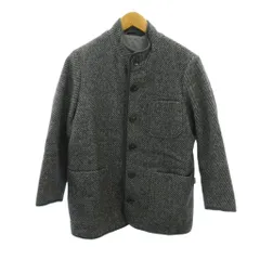 パパス Papas + 美品 bottoli地 ジャケット ブルゾン ストライプ ウール S グレー 0127 ■MNK4のサムネイル