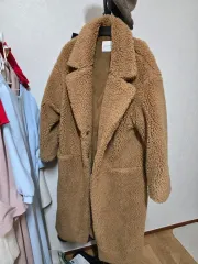 アウトレット オーバーサイズ シープスキン ロングコート (テディベアコート)のサムネイル