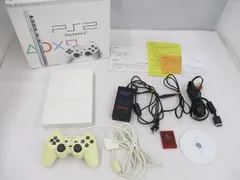  訳あり ゲーム プレイステーション2 PS2 本体 SCPH-7500 セラミックホワイト 動作品 箱付きのサムネイル