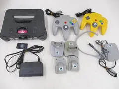  中古品 ゲーム NINTENDO 64 本体 NUS-001 本体のみ 動作品 周辺機器付きのサムネイル