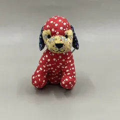 極美品　Salvatore Ferragamo サルヴァトーレフェラガモ　ストラップ　キーホルダー　犬　dog パッチワーク　赤　レッドのサムネイル