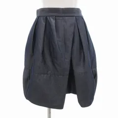 ジーヴィージーヴィー G.V.G.V タックスカート ひざ丈 36 紺系 /UO ■GY41のサムネイル