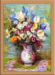 岸本芳雄 油絵 薔薇 8号 - メルカリ