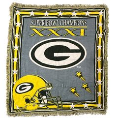 USA製】NFLパッカーズvintageラグマット タペストリーマルチカバー