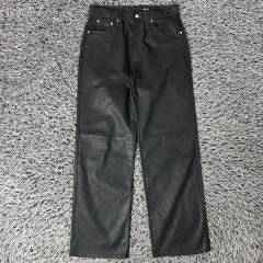 CS】coated wide denim pantsサイズ2 ブラック - メルカリ