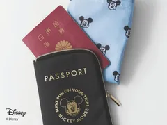 Spick & Span「ミッキーマウス」パスポート風ポーチ&総柄エコバッグのサムネイル