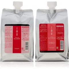 ルベル IAU イオ クレンジング リラックスメント シャンプー 1000ml＆イオ クリーム シルキーリペア トリートメント1000ml 詰め替え セットのサムネイル