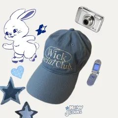 NewJeans（ニュージーンズ・ニュジ）ヴィンテージ スカイ ベースボールキャップのサムネイル