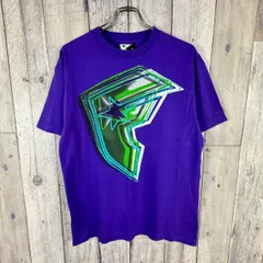 FAMOUS フェイマス パープル 半袖 デカロゴ プリント Tシャツ TEE メンズ M サイズのサムネイル