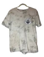 DESTIN FLORIDA STAY SALTY タイダイTシャツ ホワイト×グレー Sのサムネイル