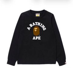 A BATHING APE 原宿限定 長袖Tシャツ ブラック M - メルカリ