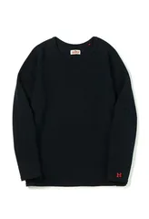 新品未使用 HOLLYWOOD RANCH MARKET ハリウッドランチマーケット ストレッチフライス リラックスフィット LS Tシャツ ウィメンズ トップス 長袖 無地 ダークネイビー ONEサイズ 管理番号：344A-2338のサムネイル
