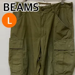 BEAMS ビームス パンツ カーゴパンツ ワークパンツ グリーン メンズ Lサイズ 【CB986】のサムネイル