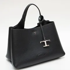 TOD'S トッズ T Timeless グレインレザー ミニバッグ ハンドバッグ ブラック 黒 イタリア製 ショルダーストラップ欠品のサムネイル