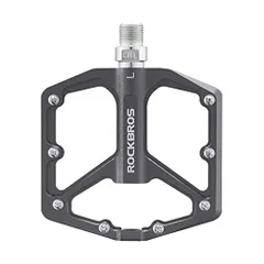 ROCKBROS(ロックブロス)自転車ペダル 軽量 フラットペダル アルミ合金 ロードバイク mtb プラットフォーム 滑り止め ベアリングシール 9/16" 2個セット★ 11cd081bのサムネイル