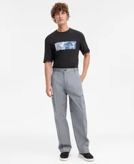ヒューゴボス メンズ ボトムス カジュアルパンツ レギュラーフィット プリーツ パンツ Hugo Boss Roy Regular Fit Pleated Trousers medium gray グのサムネイル