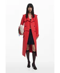デジグアル レディース アウター ジャケット・ブルゾン コート Desigual Womens Detachable trench coat Orange red レッドのサムネイル