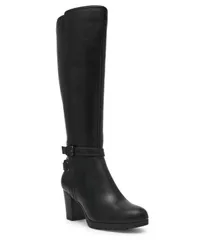 アンクライン レディース シューズ ブーツ・レインブーツ Anne Klein Womens Rylee Round Toe Boots Black Smooth ブラックのサムネイル